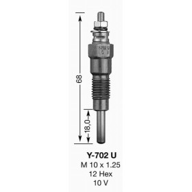 Bougie de préchauffage Y702U UT