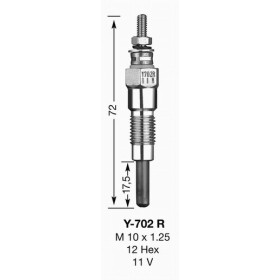 Bougie de préchauffage Y702R UT