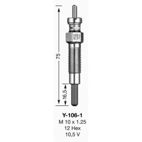 Bougie de préchauffage Y1061 UT