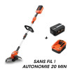 PACK Coupe bordures à batterie E312D + batterie EP20 + chargeur EC20 NEX GARDEN