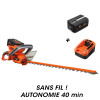 Taille-haies sur batterie E522D + batterie EP20 + chargeur EC20