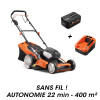 Tondeuse à batterie E148CV + batterie EP60 + chargeur EC20 NEX GARDEN