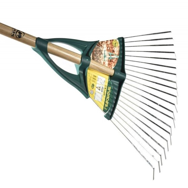 Balai à gazon Xfil dents plates 20 dents Em bois 1m50 LEBORGNE
