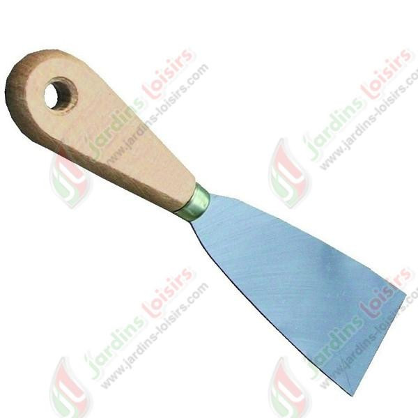 Spatule de jardinier acier manche bois