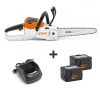 PACK INTENSIF tronçonneuse MSA 120 C-BQ + 1 chargeur AL101 + 2 batterie AK20