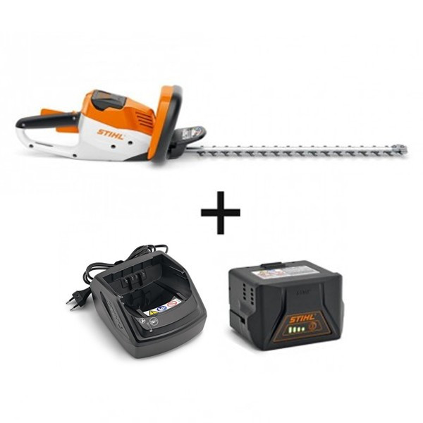 PACK INITIAL taille-haie HSA 56 + 1 chargeur AL101 + 1 batterie AK10 PACK taille-haie HSA 56 + 1 chargeur + 2 batteries dont une offerte