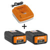 Pack energie+ STIHL - 2 Batterie AP300 + chargeur AL300
