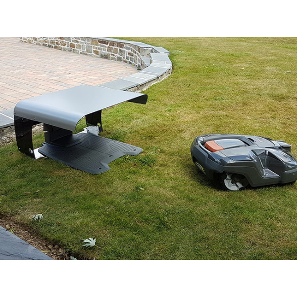 Abri pour robot toutes marques noir,toit gris anthracite