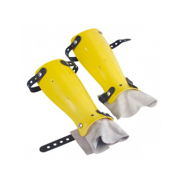 Protège-jambes Débroussailleuse Protége Tibia Protège-tibias Professionnel Plastique ABS Bande élastique avec renforcement Fixation 