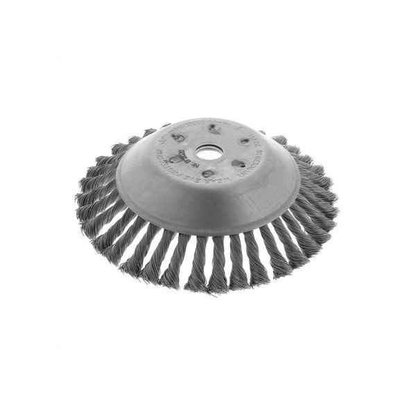 Brosse de désherbage pour débroussailleuse 200 mm alésage 20/25.4mm BROSSE DESHERBAGE D200 20/25,4