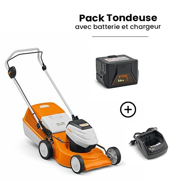 Pack tondeuse à batterie STIHL RMA 248 + AK 20 + AL 101