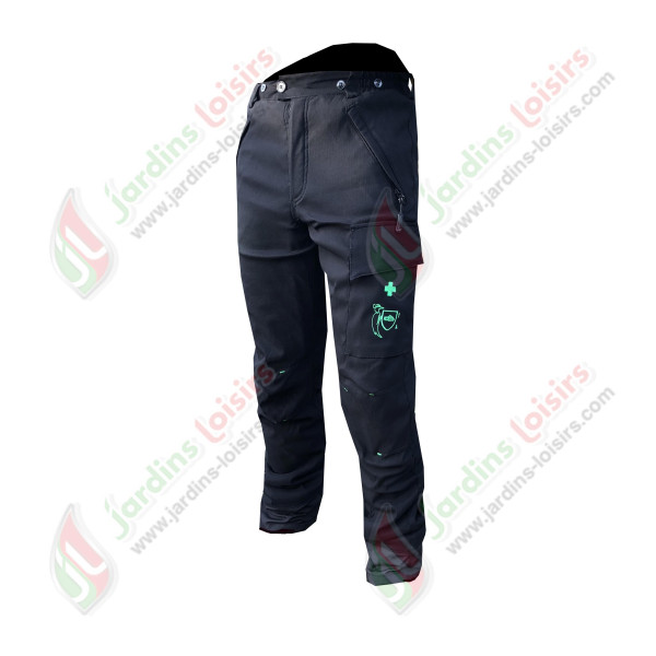 PANTALON ANTI-COUPURE CL1 EVEREST R MOLLET NOIR 8 couches Francital