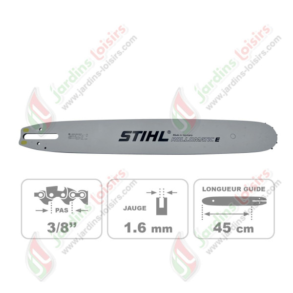 Guide-chaine Rollomatic E 3/8 45 cm STIHL