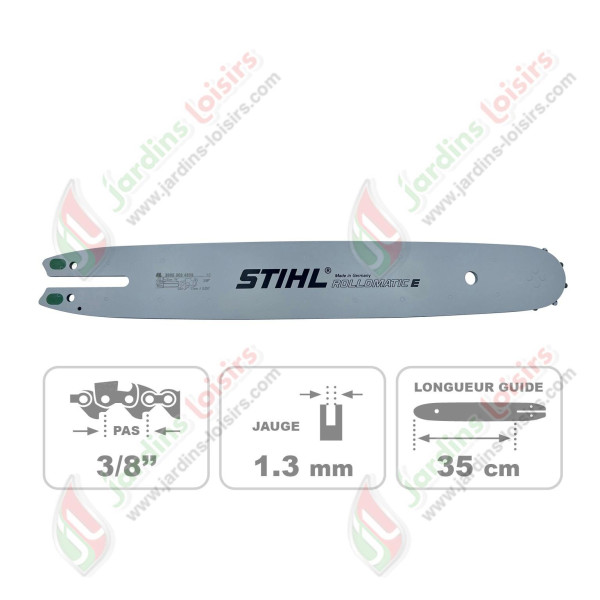 Guide chaine ROLLOMATIC 35CM/14 1.1MM/0.043 3/8" STIHL