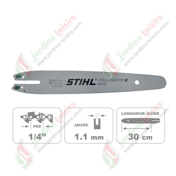 Guide-chaine Rollomatic E MINI 1/4P 30 cm STIHL