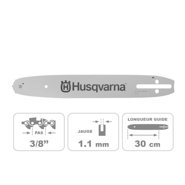 GUIDE-CHAINE 30 cm 3/8 SN HUSQVARNA