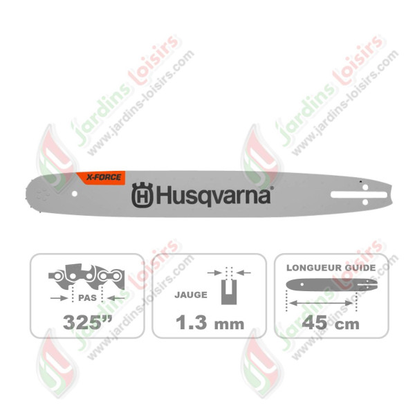 GUIDE-CHAINE 45 cm 325 SN HUSQVARNA