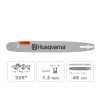 GUIDE-CHAINE 45 cm 325 SN HUSQVARNA