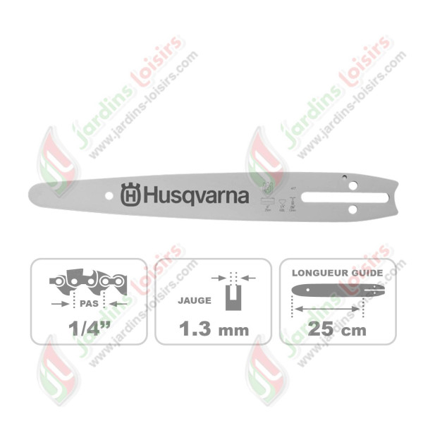 GUIDE-CHAINE EFFILE 25 cm 1/4  HUSQVARNA