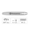 GUIDE-CHAINE 35 cm 3/8 SN HUSQVARNA