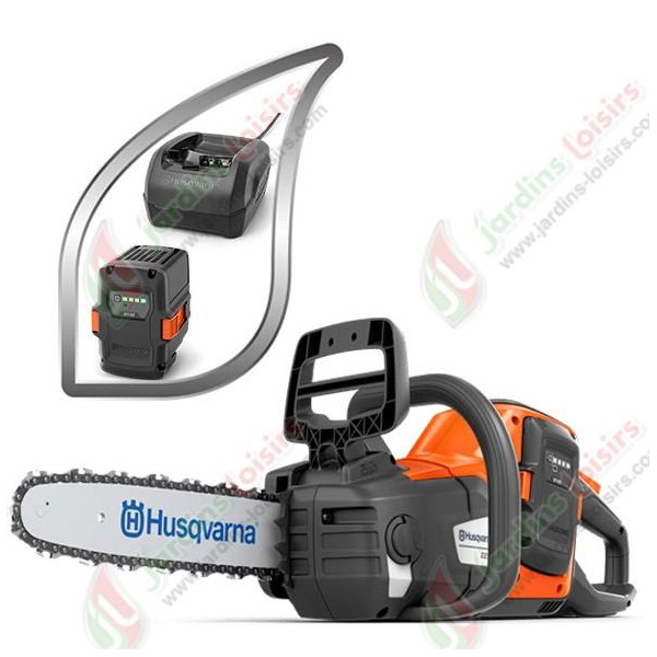 Tronçonneuse à batterie  HUSQVARNA 225i + batterie + chargeur 