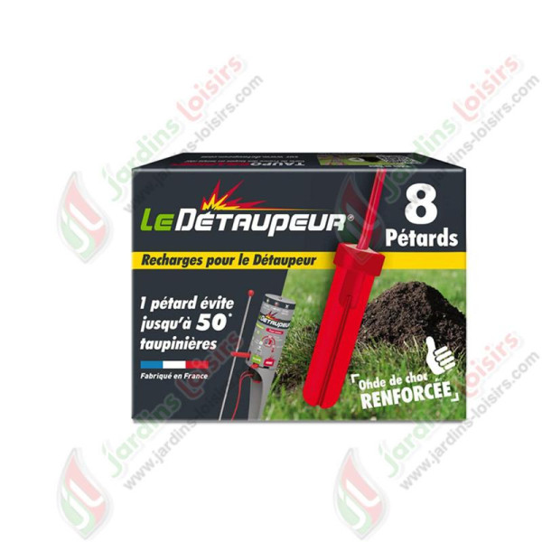 Détaupeur 10 Recharge de petards  -  Coffret qui dit STOP aux taupes !