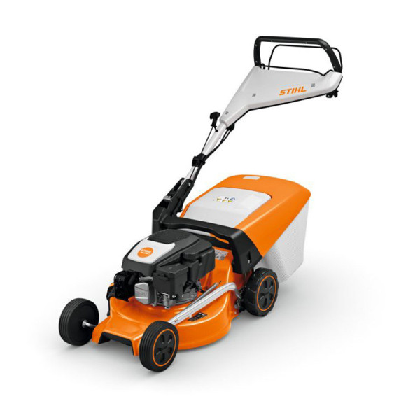Tondeuse thermique STIHL RM 248T tractée, ramassage, mulching, éjection latérale