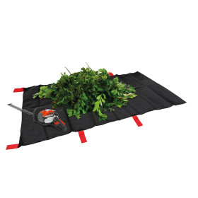 Bâche de ramassage de déchets de taille avec poignées 5 x 1m30