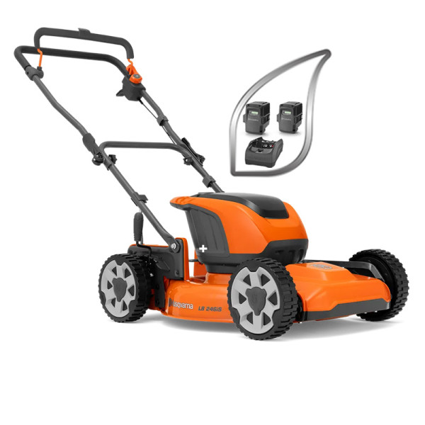 Tondeuse a batterie HUSQVARNA LB246iS livré avec deux batteries BLI200