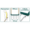 Grelinette Biogrif 5 dents interchangeables mache bois LEBORGNE