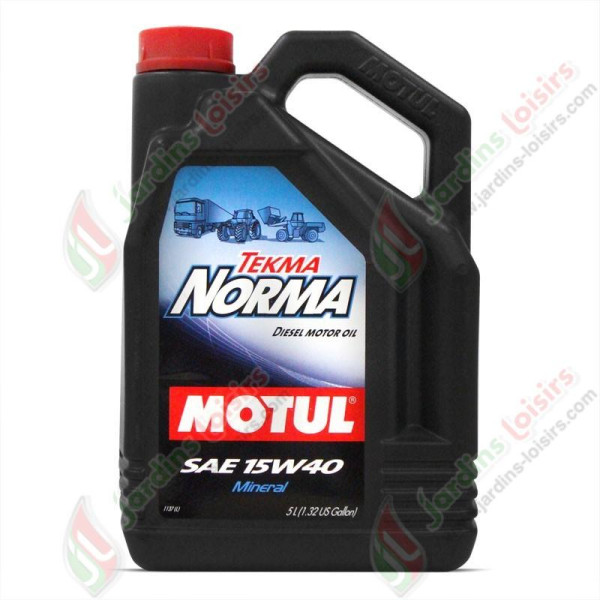 Huile pour moteur Diesel 15W40 5L Tekma Norma MOTUL