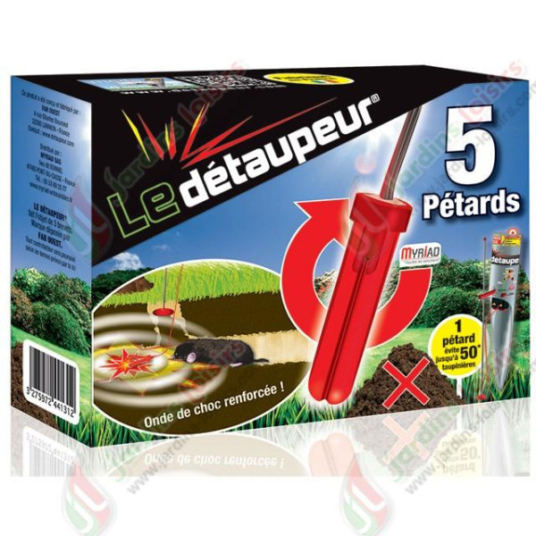 DETAUPEUR Kit Complet Valisette + 4 Recharges Piege Anti Taupes et Rats  Taupiers, Utilisable sous la Pluie