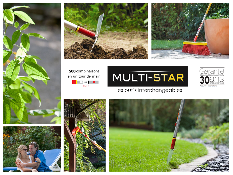 Les outils de jardinage interchangeables