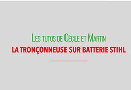 Tronçonneuse oui mais à batterie !